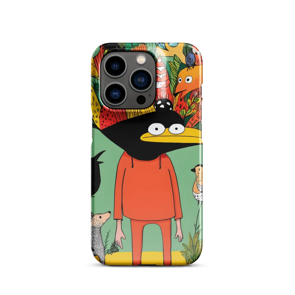 Whimsical Encounter in a Colorful Jungle