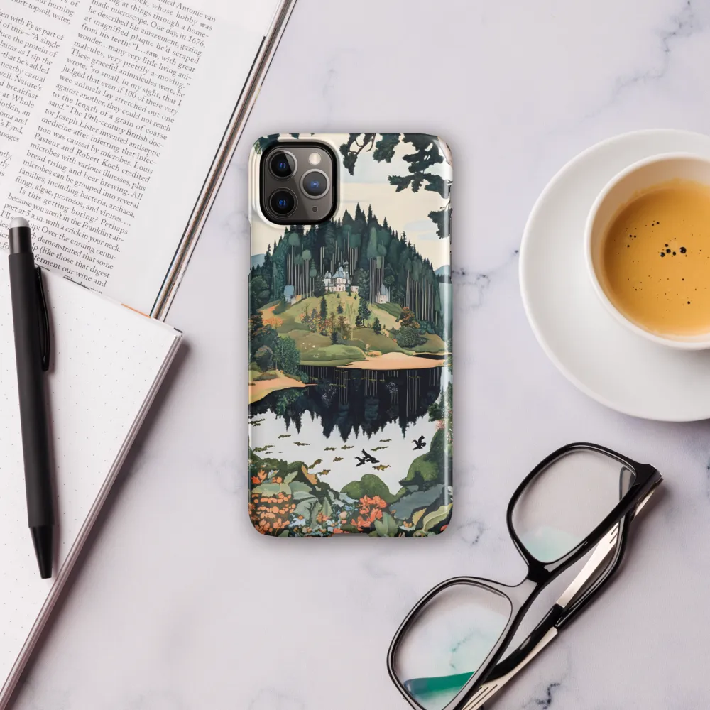 Tranquil Reflections: A Serene Landscape | Phone Case |  11 Pro Max | Snap Case | Glossy