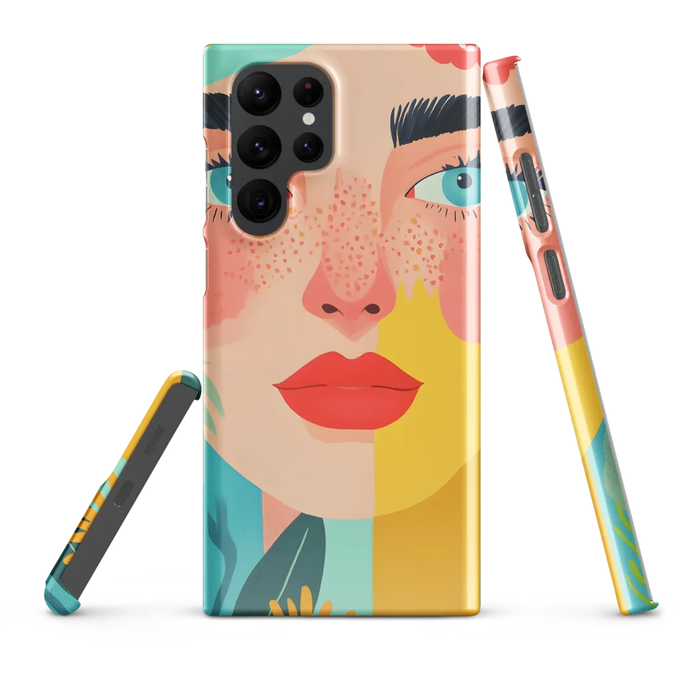 Floral Serenity: A Modern Portrait