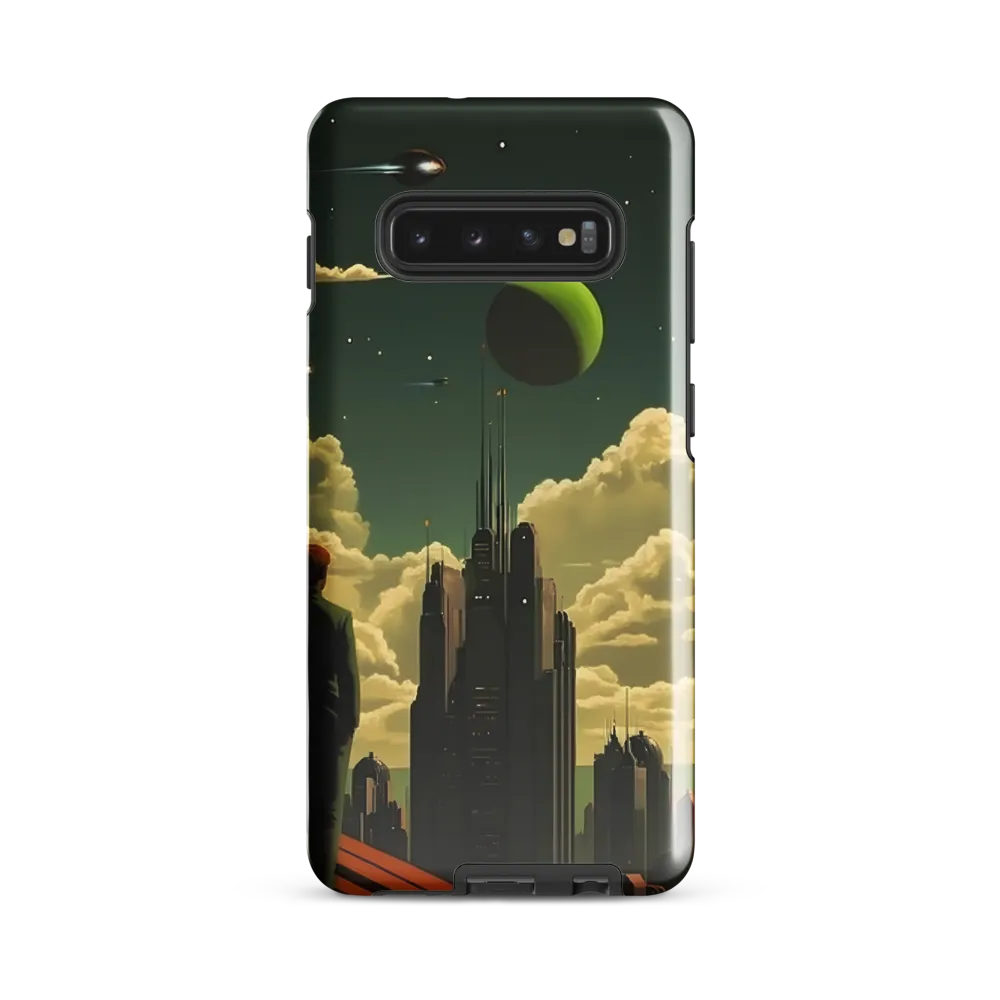 Gaze of Tomorrow: A Futuristic Vision | Phone Case |  S10 Plus | Tough Case | Glossy