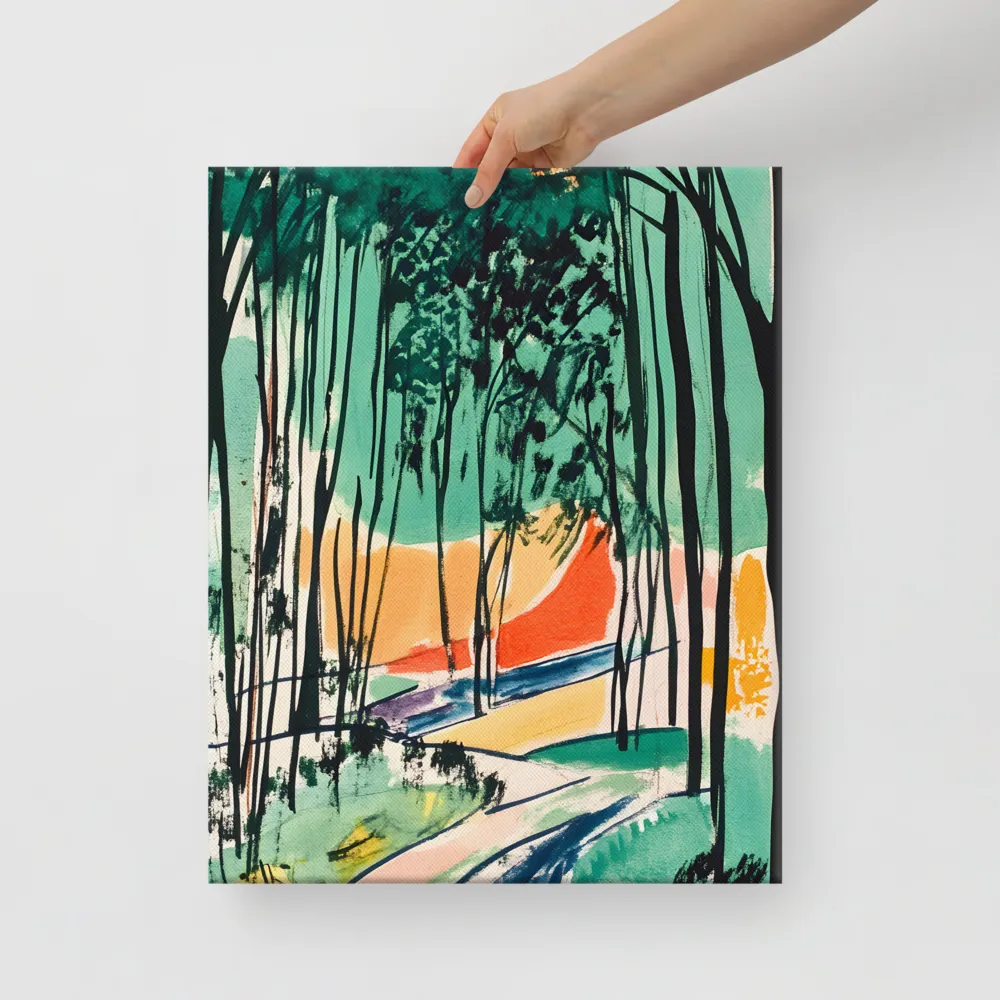 Winding Path Through the Forest | Canvas | 16″×20″