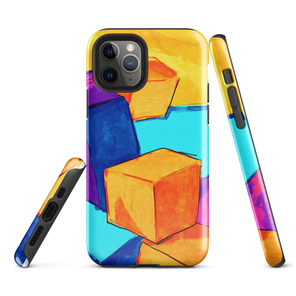 Playful Cubes in Vibrant Harmony