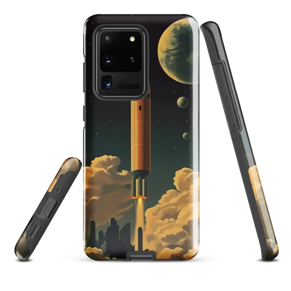 Journey Through the Cosmic Frontier | Phone Case |  S20 Ultra | Tough Case | Glossy