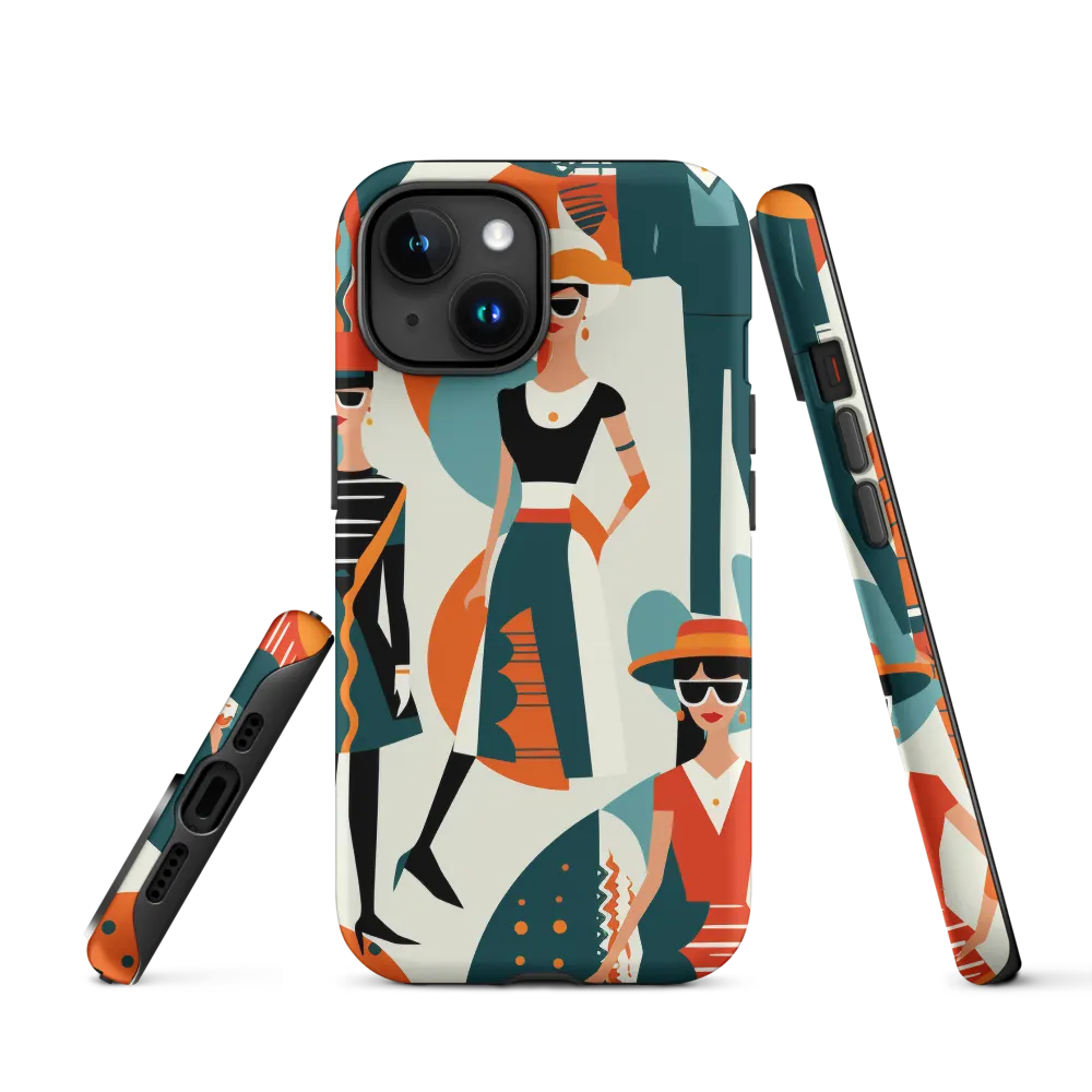 Chic Figures in Pop Art | Phone Case |  15 | Tough Case | Matte