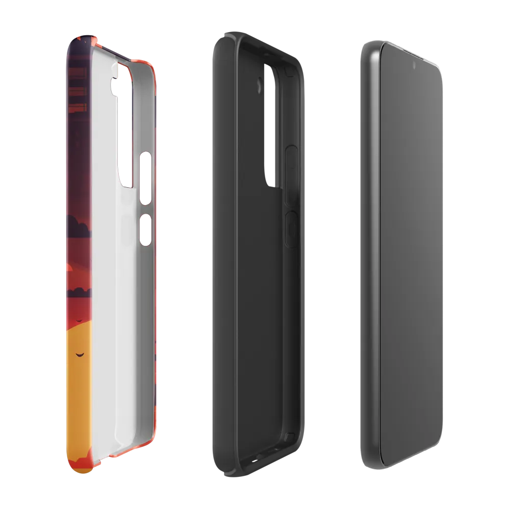 Urban Dusk: A Symphony of Cityscapes | Phone Case |  S22 Plus | Tough Case | Glossy