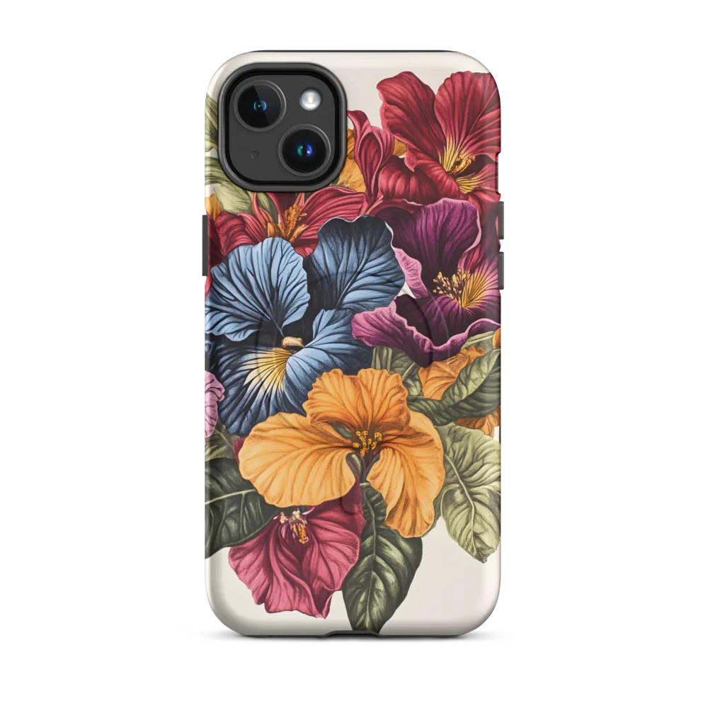 Floral Symphony in Color | Phone Case |  14 Plus | MagSafe® Tough Case | Matte