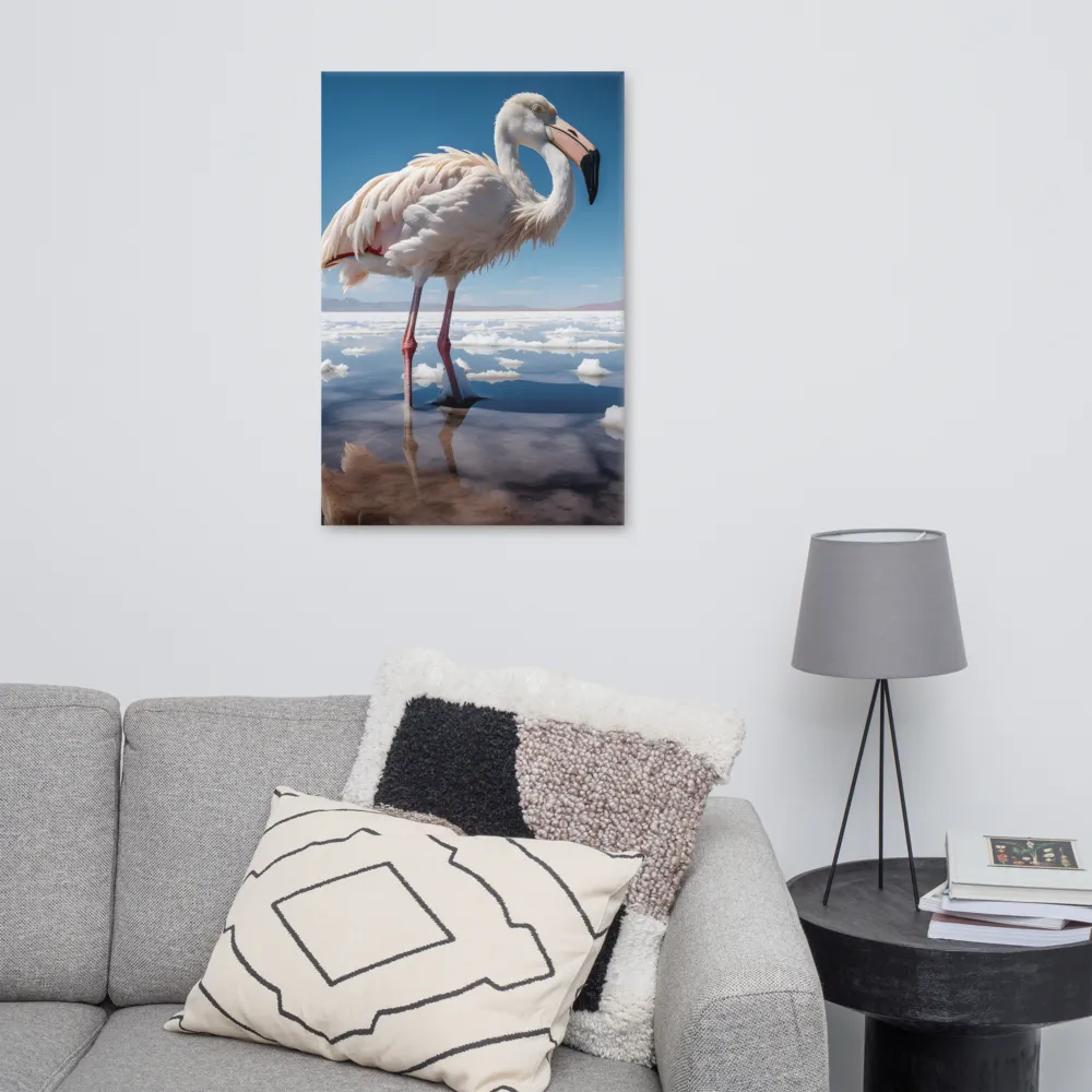 Graceful Solitude of a Flamingo