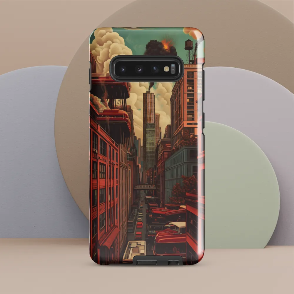 Urban Chaos: A Surreal Exploration | Phone Case |  S10 Plus | Tough Case | Glossy