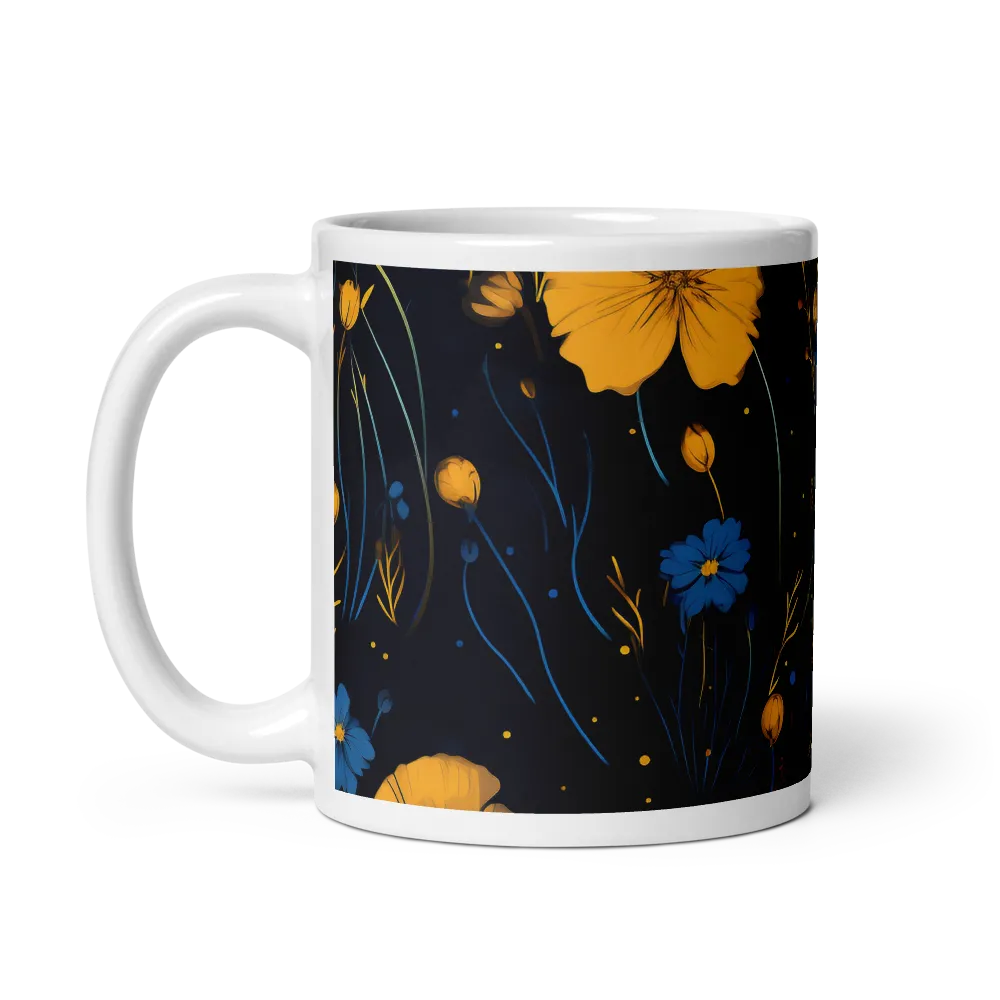 Nocturnal Blossoms | Mug with White inside | 11 oz