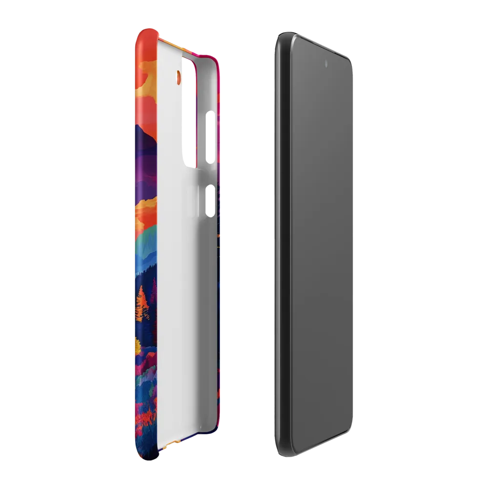 Radiant Serenity: A Surreal Landscape | Phone Case |  S21 Plus | Snap Case | Matte