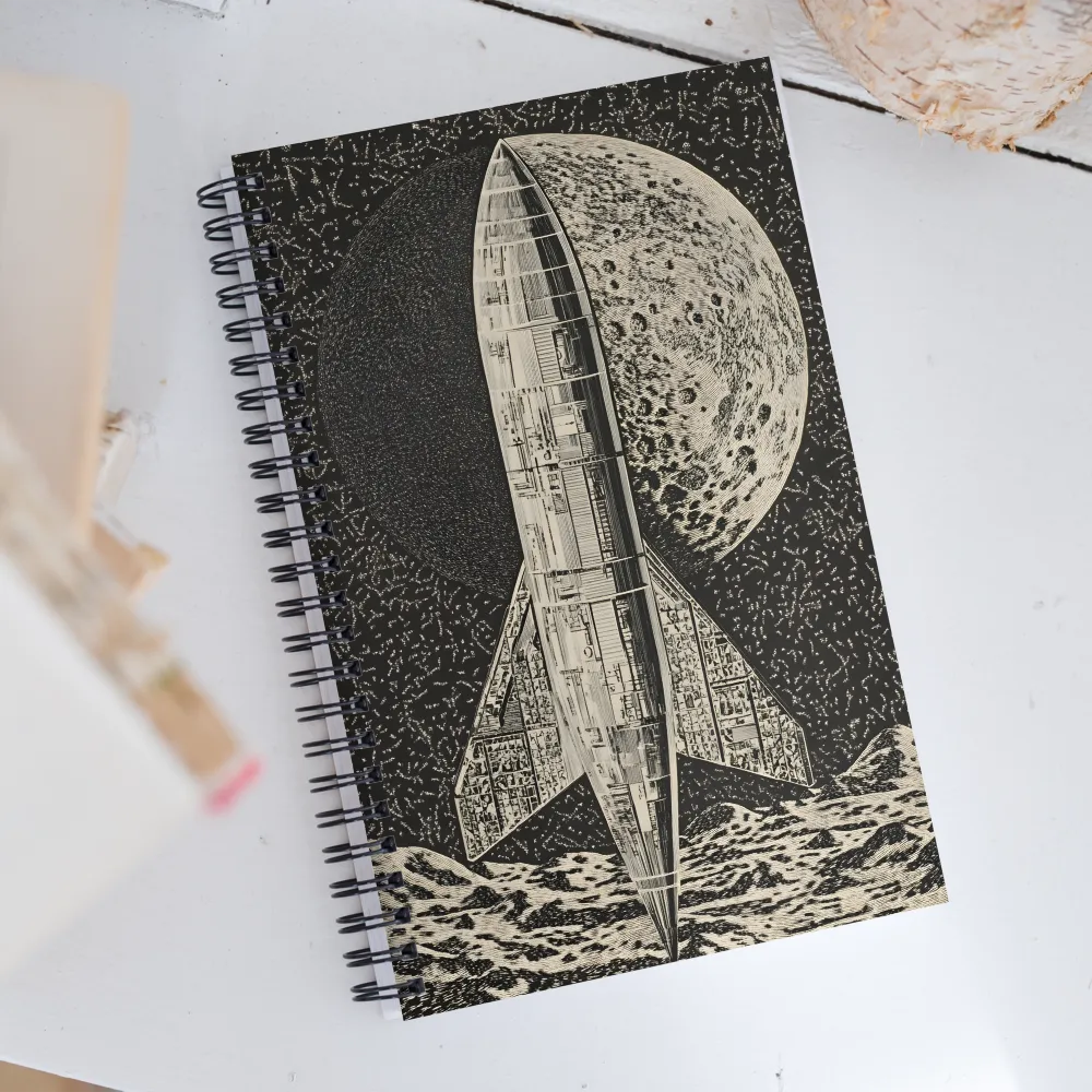 Journey to the Moon | Spiral Notebook