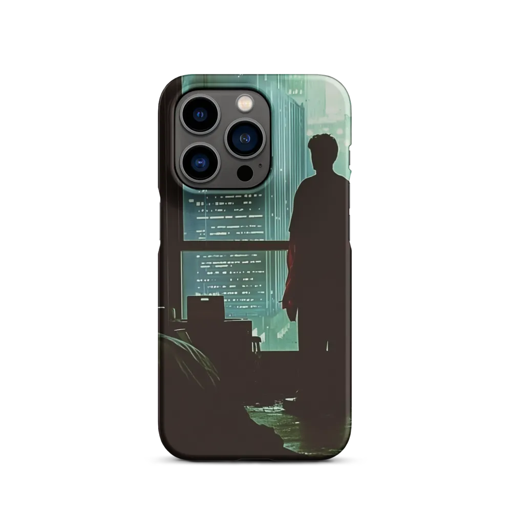Silent Contemplation in a Futuristic Dystopia