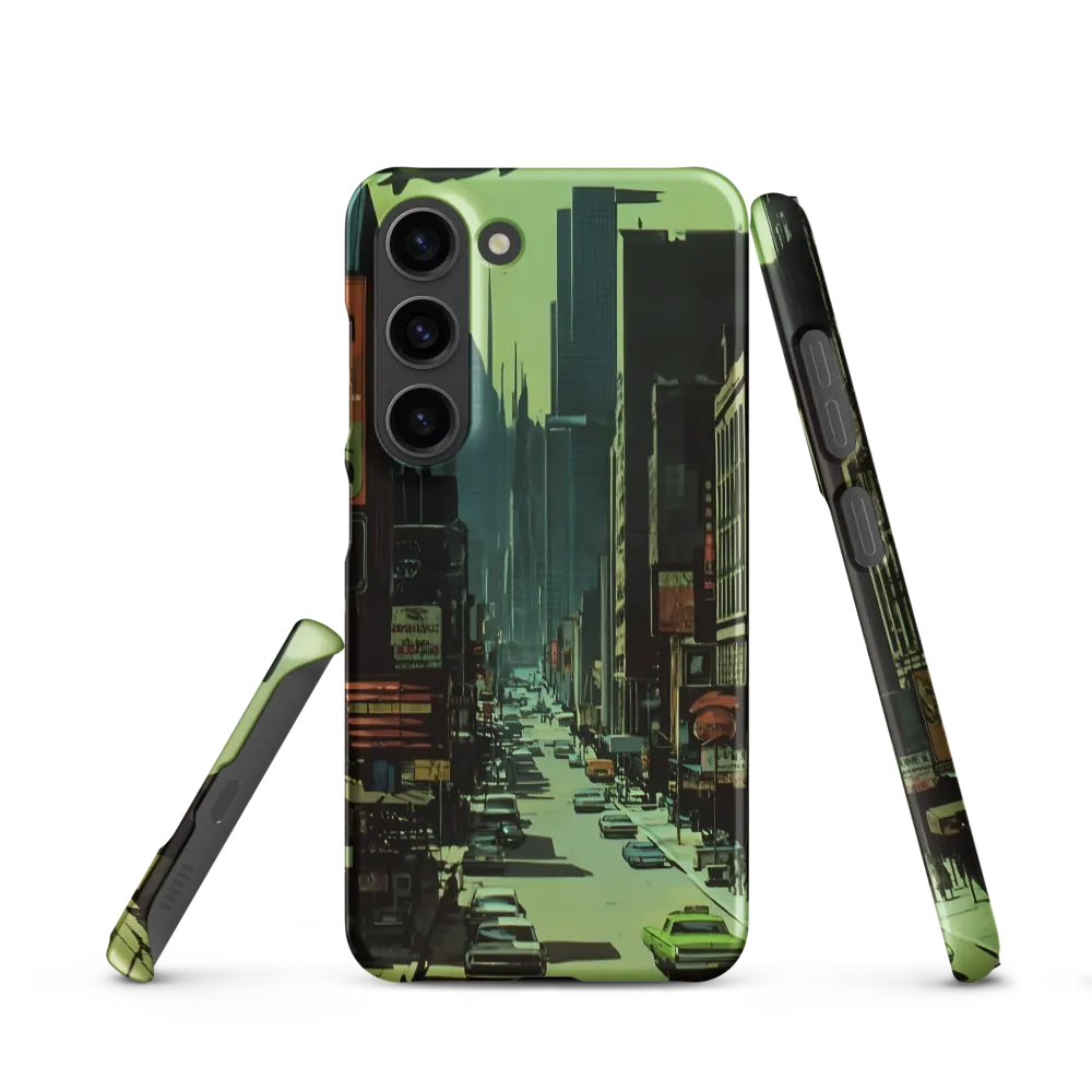 Nostalgic Futurism in Urban Splendor | Phone Case |  S23 | Snap Case | Matte