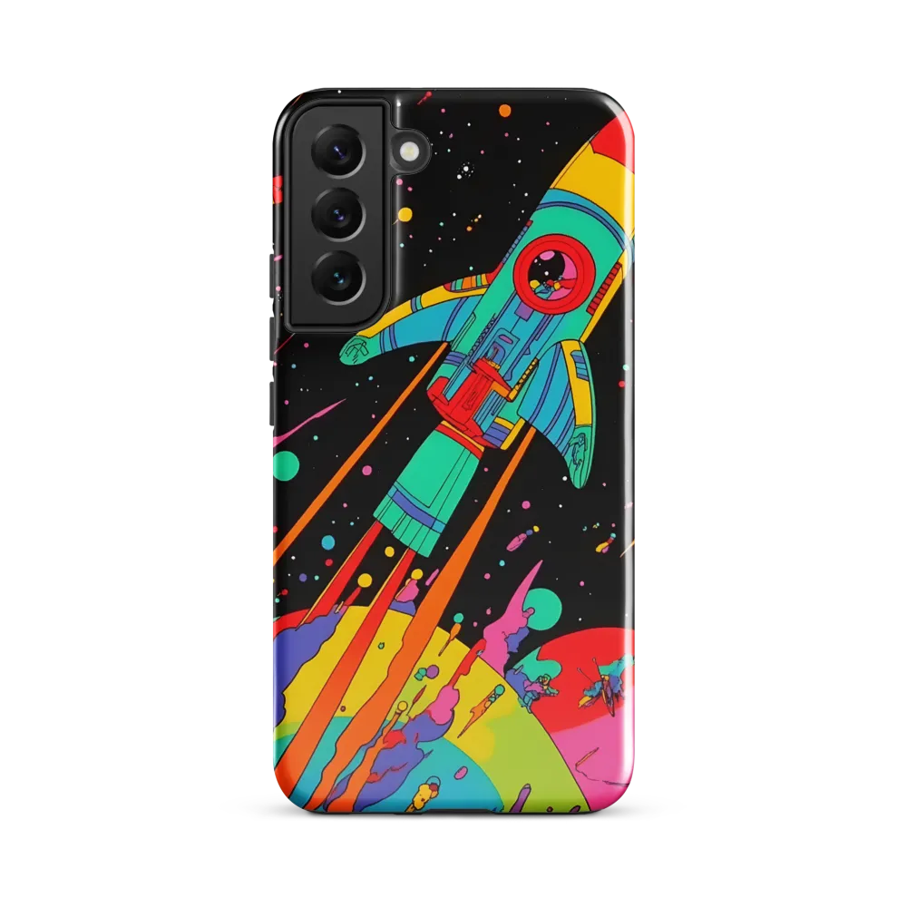 Cosmic Voyage: The Neon Lift-Off