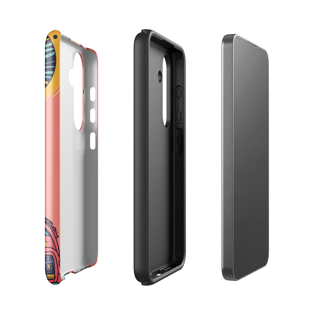 Exploration Beyond: A Digital Astronaut | Phone Case |  S24 | Tough Case | Glossy