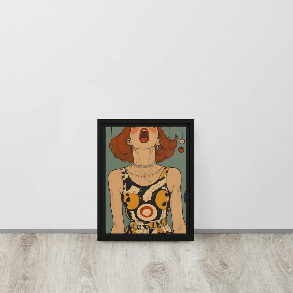 Awakening Expression | Canvas with Black Frame | 9″×12″