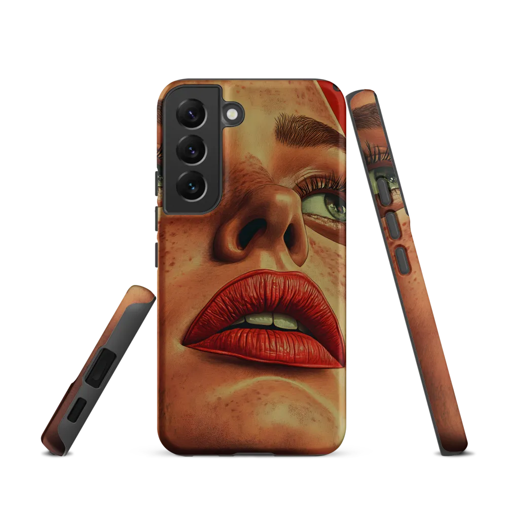 Red Intensity: A Portrait of Elegance
