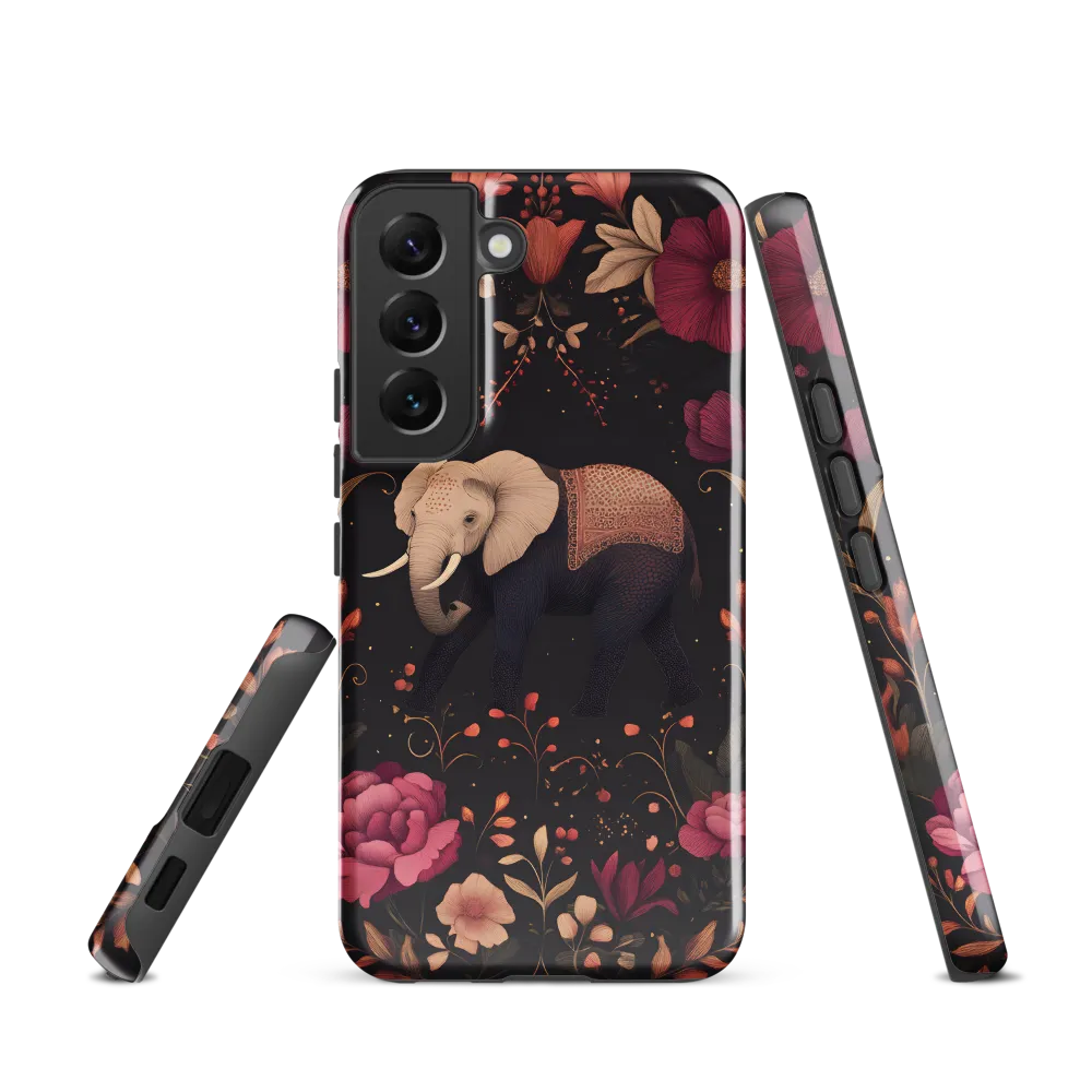 Whispers of the Wild: Elephants and Blooms