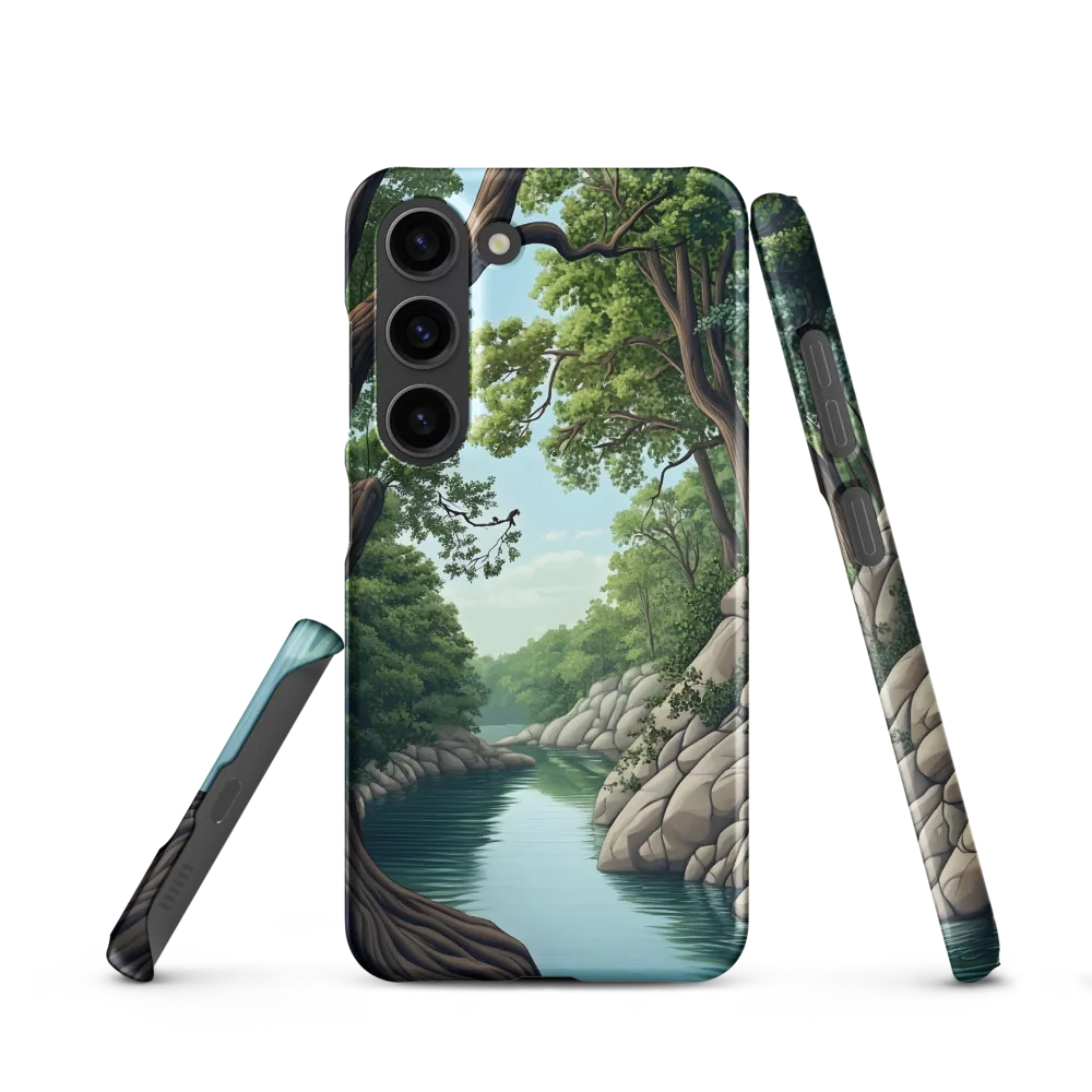 Tranquil Reflections: A Serene River Landscape