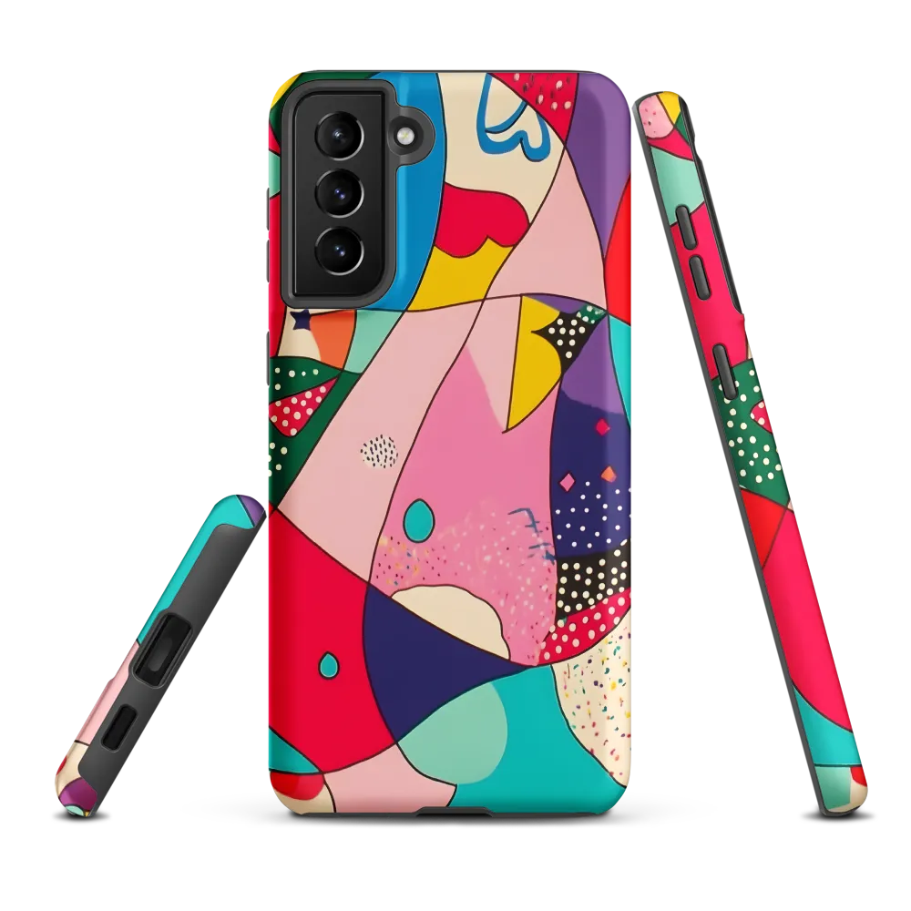 Playful Geometry in Color | Phone Case |  S21 Plus | Tough Case | Matte