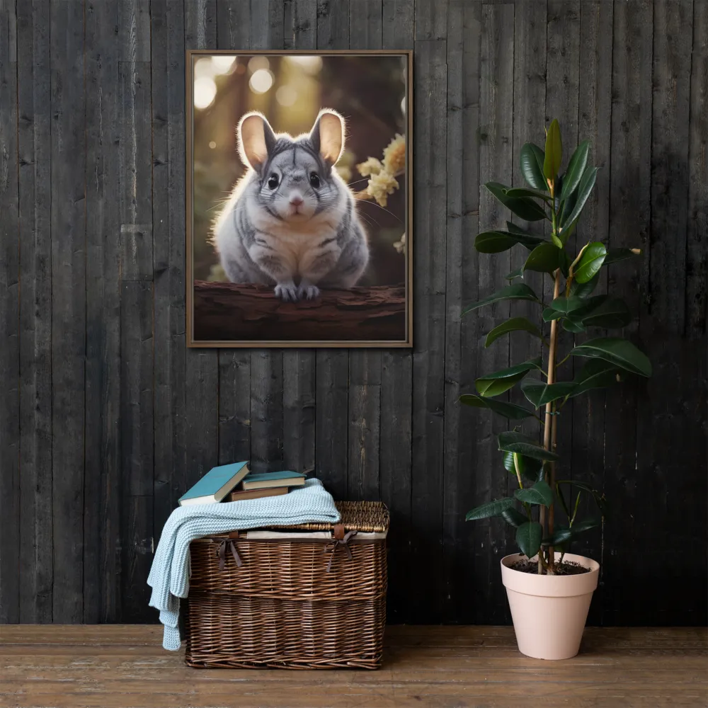 Curious Chinchilla in the Forest