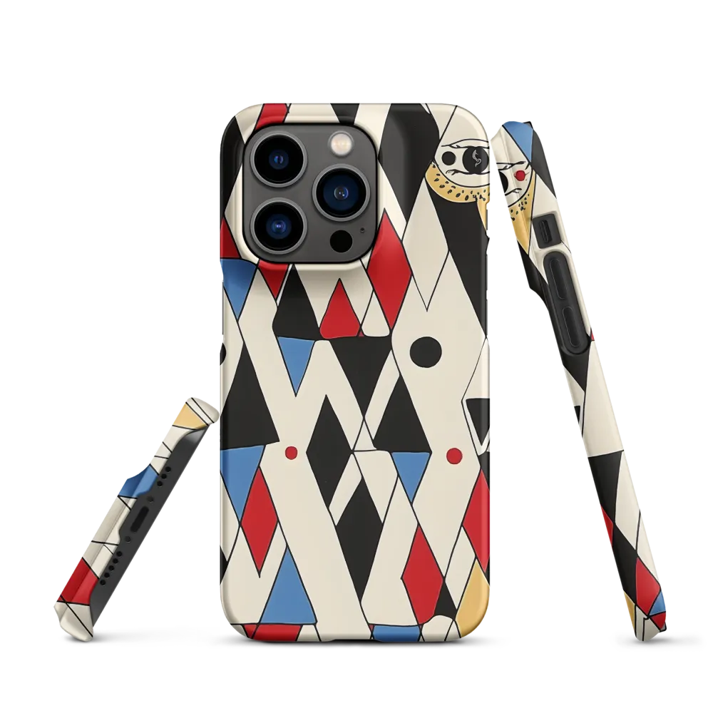 Dynamic Geometric Symphony | Phone Case |  14 Pro | Snap Case | Matte
