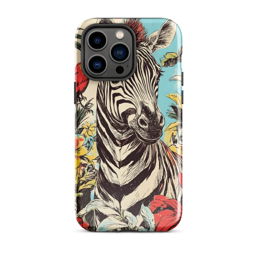 Zebra in Tropical Reverie