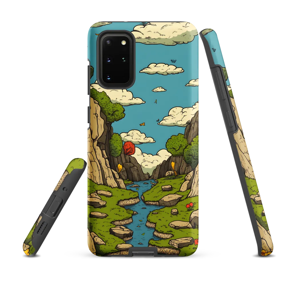 Whimsical Serenity: A Canyon Landscape