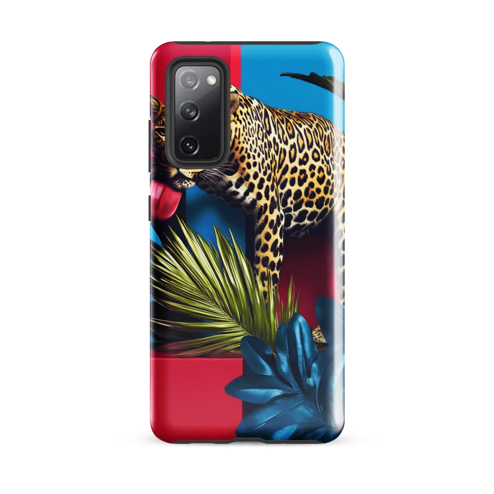Playful Leopard in Vibrant Paradise