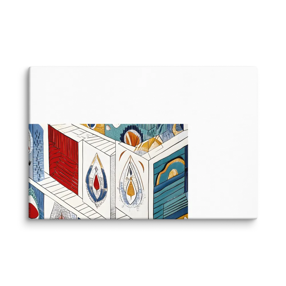 Symphony of Geometric Harmony | Canvas | 32″×48″