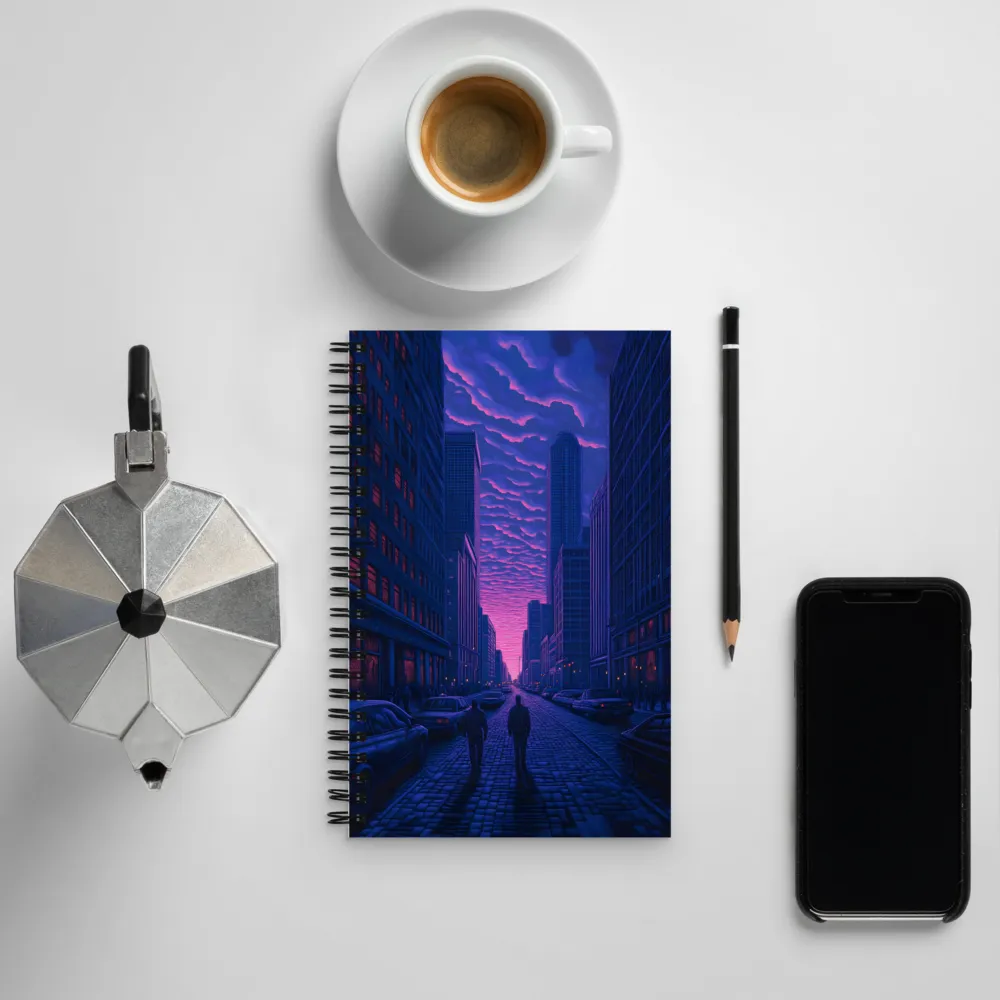 Urban Serenity at Dusk | Spiral Notebook