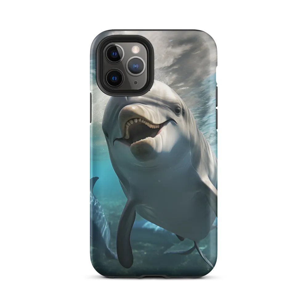 Beneath the Waves: A Dolphin's Dance
