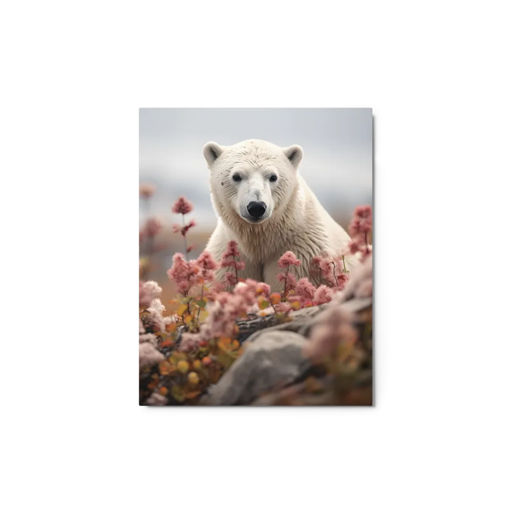 Curiosity Among Blooms: The Polar Bear