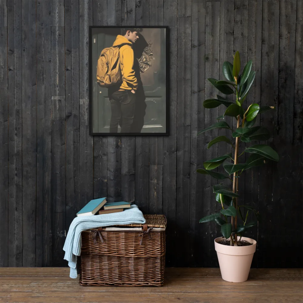 Silent Reflection | Canvas with Black Frame | 20″×28″