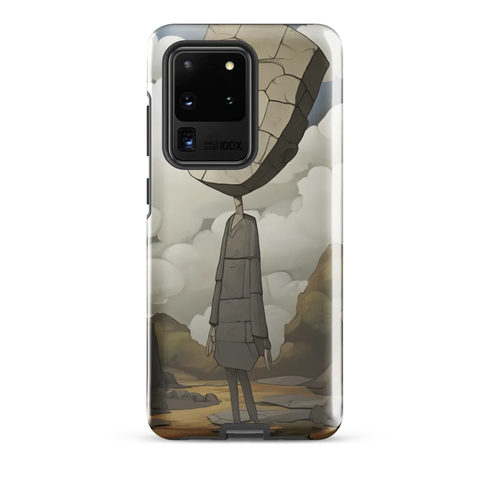 Whimsical Stone Figure in a Rocky Landscape | Phone Case |  S20 Ultra | Tough Case | Glossy