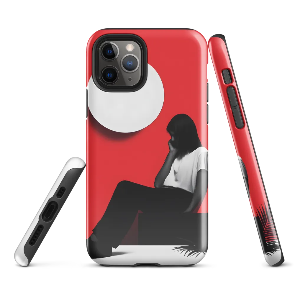 Contemplation in Red | Phone Case |  11 Pro | Tough Case | Glossy