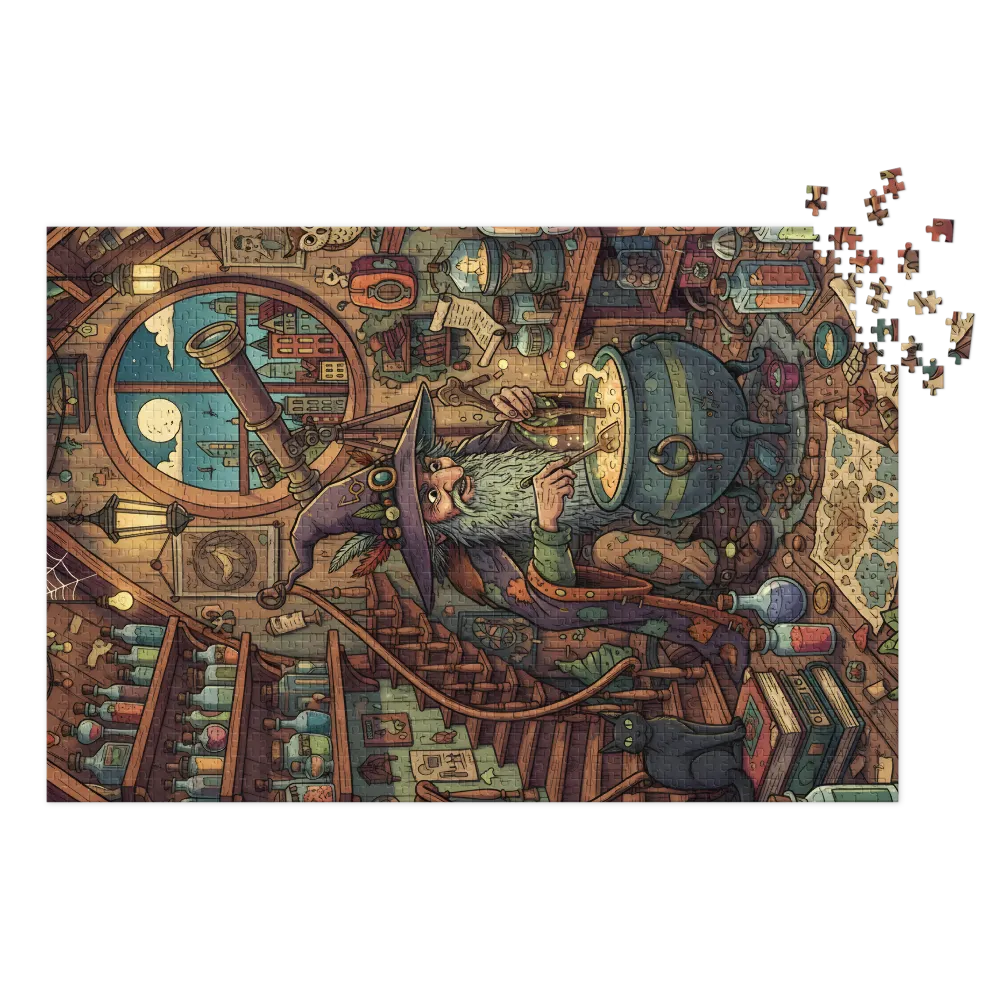 The Alchemist's Study 
 Jigsaw Puzzle in Tin Box