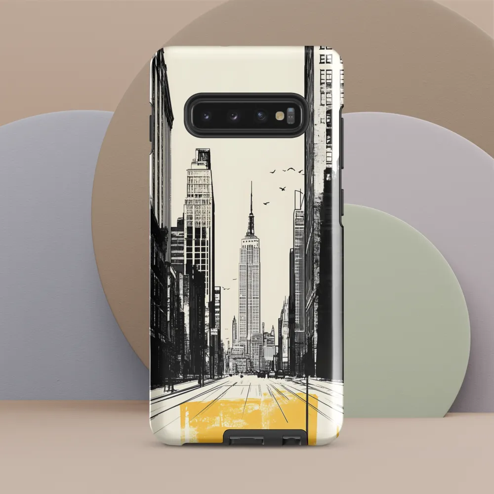 Urban Serenity: Empire State Reflection | Phone Case |  S10 Plus | Tough Case | Glossy