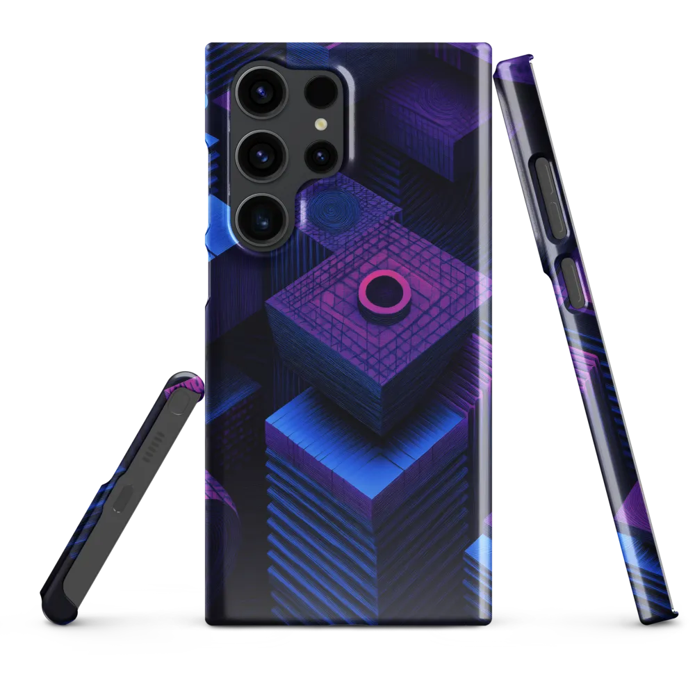 Geometric Dreams in Blue and Purple