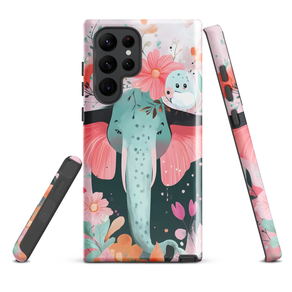Whimsical Elephant in Bloom