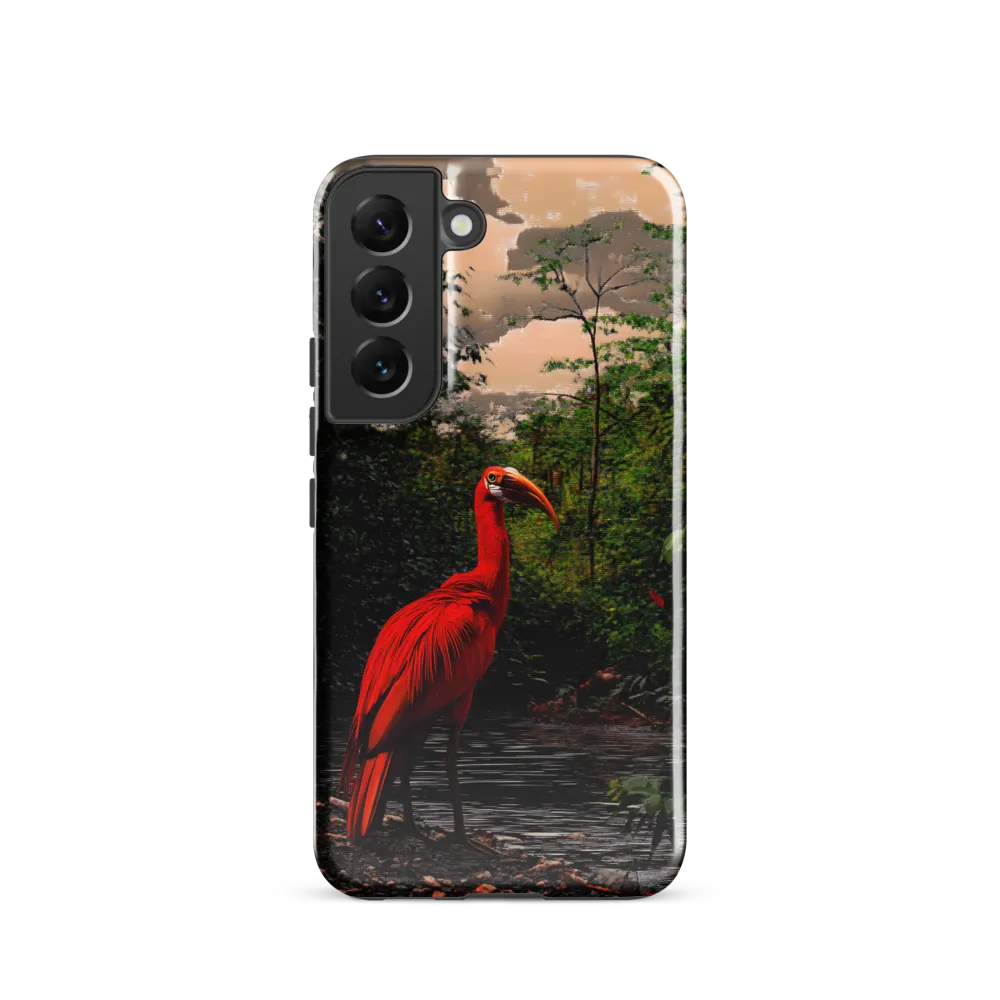 Enigmatic Elegance: The Scarlet Observer