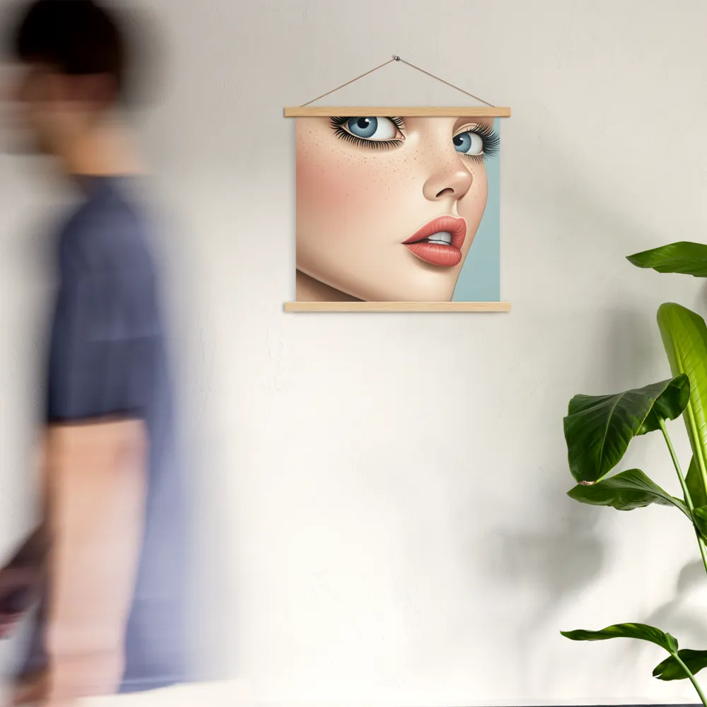 Intriguing Elegance | Poster With Oak Wood Hanger | 18″×18″