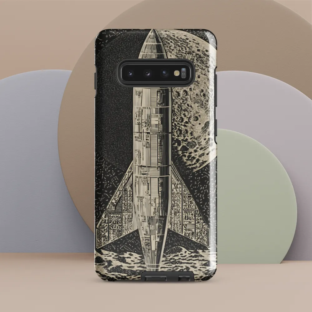 Journey to the Moon | Phone Case |  S10 Plus | Tough Case | Glossy