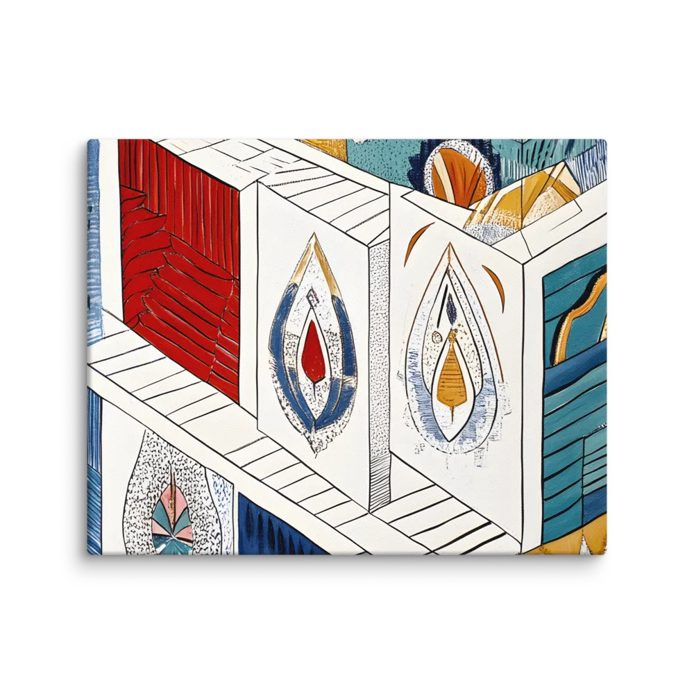 Symphony of Geometric Harmony | Canvas | 8″×10″