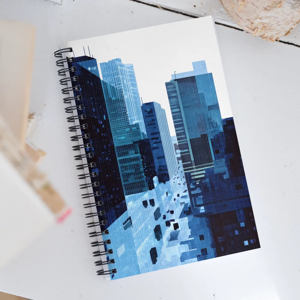 Urban Harmony: A Digital Daydream | Spiral Notebook