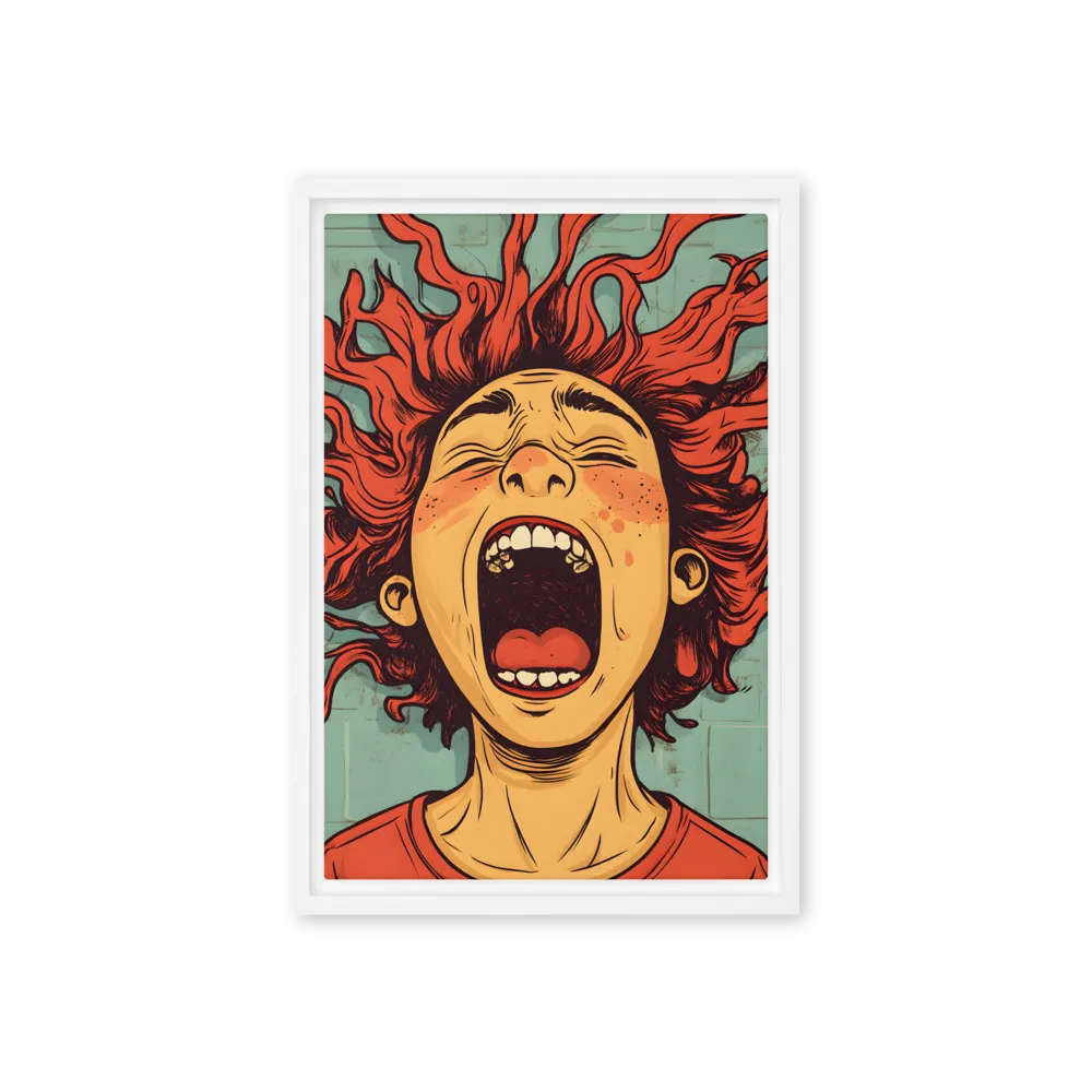 Fury Unleashed | Canvas with White Frame | 12″×18″