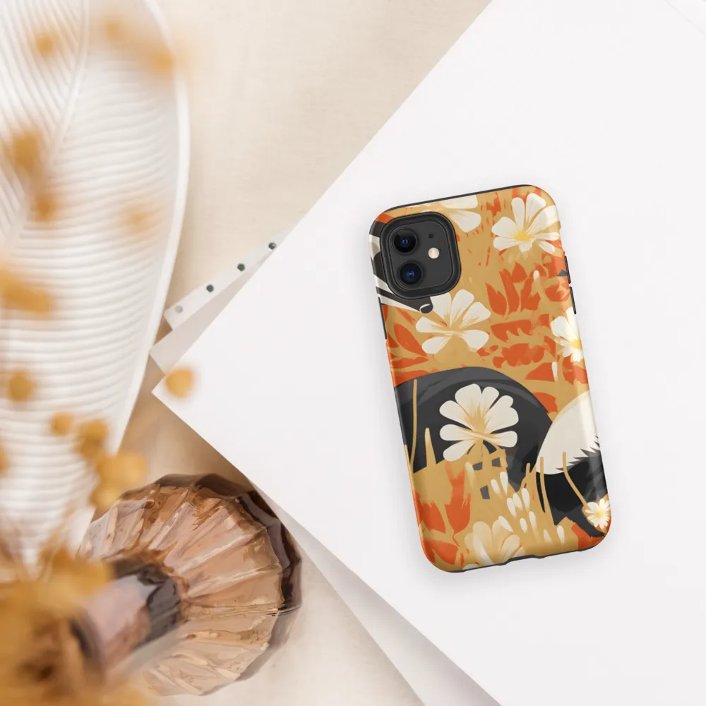 Whimsical Badgers in Bloom