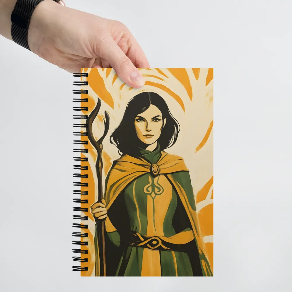 Sorceress of the Orange Realm | Spiral Notebook