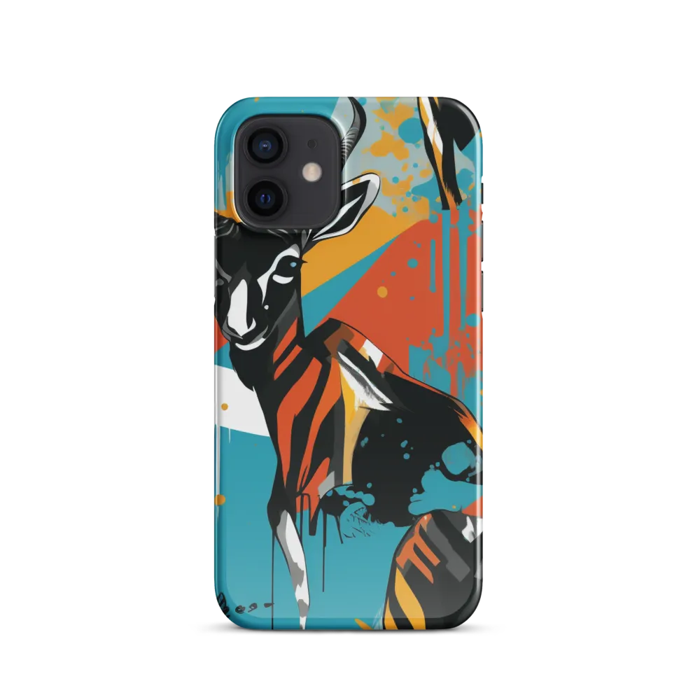 Dynamic Antelope in Vivid Abstract