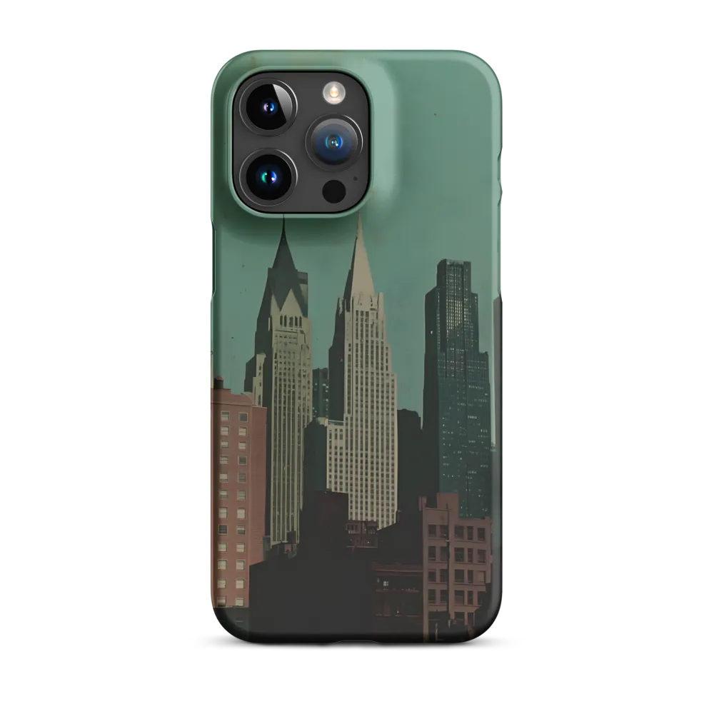 Urban Nostalgia: A Retro Cityscape | Phone Case |  15 Pro Max | Snap Case | Matte